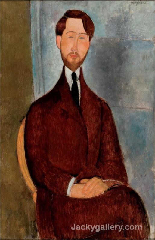 Portrait of Leopold Zborowski by Amedeo Modigliani paintings reproduction